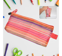 Transparent Zippered Nylon Mesh Multi Purpose Pouch